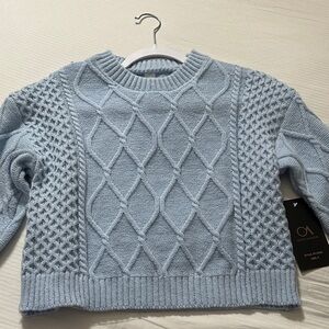 Avenue Women's Light Blue Knit Sweater